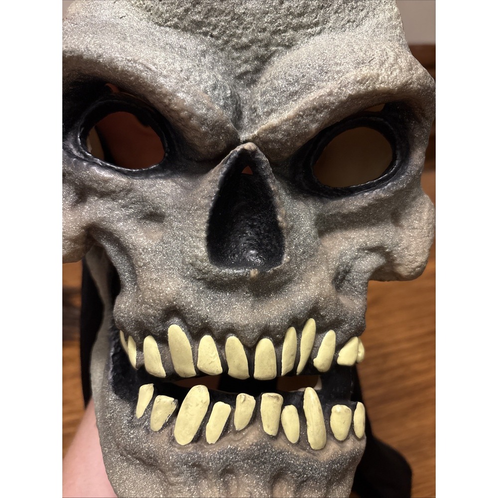 Vintage Topstone Rubber Skeleton Monster Skeletor He-Man Hooded Mask
